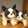 35 40 45cm Cute Simulation French Bulldog Doll Animal Stuffed Puppy Plush Pillow Toy Mascot Shadow 4 - French Bulldog Merch