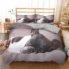 Bulldog Duvet Cover French Bulldogs Bedding Set Twin Polyester Chocolate Puppy Pet Doggy Animal Quilt Cover 10 - French Bulldog Merch