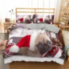 Bulldog Duvet Cover French Bulldogs Bedding Set Twin Polyester Chocolate Puppy Pet Doggy Animal Quilt Cover 12 - French Bulldog Merch