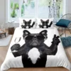 Bulldog Duvet Cover French Bulldogs Bedding Set Twin Polyester Chocolate Puppy Pet Doggy Animal Quilt Cover 5 - French Bulldog Merch