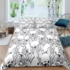 Bulldog Duvet Cover French Bulldogs Bedding Set Twin Polyester Chocolate Puppy Pet Doggy Animal Quilt Cover 7 - French Bulldog Merch