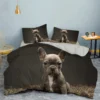 French Bulldog Duvet Cover Set Puppy Bedding Set Bedclothes with Pillowcase Single Double King Queen Size 9 - French Bulldog Merch