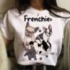 French Bulldog Print Women Clothing Kawaii T shirts Summer Short Sleeve Ladies Oversized Tees Female Harajuku 12 - French Bulldog Merch