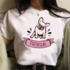 French Bulldog Print Women Clothing Kawaii T shirts Summer Short Sleeve Ladies Oversized Tees Female Harajuku 13 - French Bulldog Merch