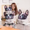 1pc 3D Simulation Cute French Bulldog Plush Toys Stuffed Animal Plush Dog Doll Pillow Soft Peluche 2 - French Bulldog Merch