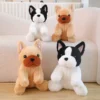 Cute Simulation French Bulldog Doll Animal Stuffed Puppy Plush Pillow Toy Mascot Shadow Dog Lovely Gift - French Bulldog Merch