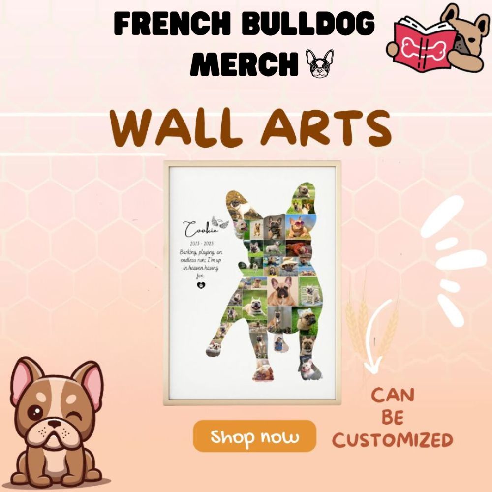 french bulldog merch wall art - French Bulldog Merch